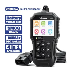 Vdiagtool VD30Pro OBD2 Scan Tool Diagnostic Tool Car Code Reader for Cars and Trucks, Check Engine, Live Data, Freeze Frame, I/M Readiness for Vehicles Automotive FathersDayGift Car Relay Tester Car Battery Tester Car Scanner Fixed Car Circuit Tester