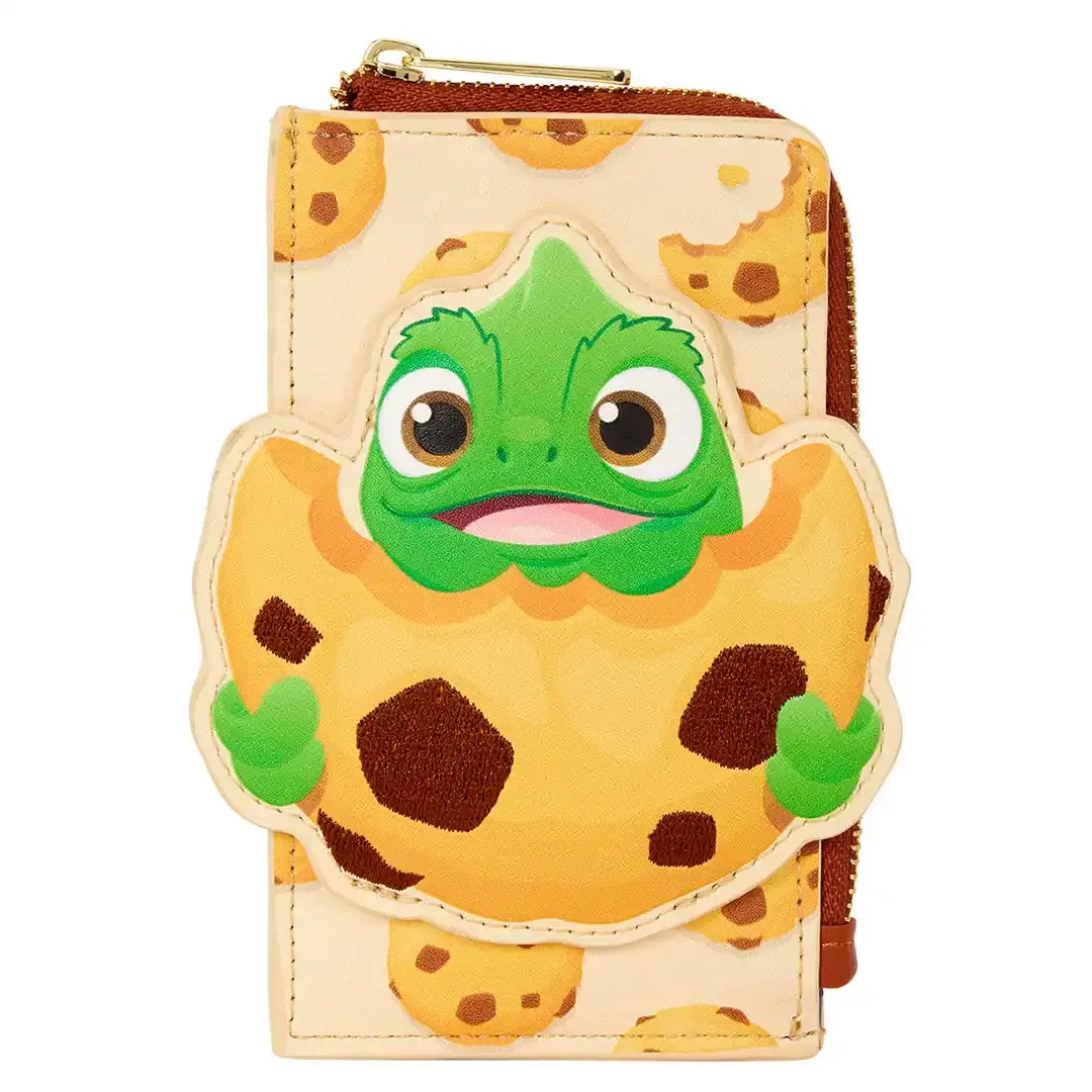 Loungefly Disney Tangled Pascal Cookie Zip Around Card Holder, Casual Wear, Faux Leather, Long Wallet, Debossed Detail, Basic Look, Four Cards