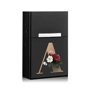 Portable Cigar Organizer Box, Aluminum Shell, Durable Metal, Magnetic Buckle, Dustproof, Personalized Cigarette Case, Travel Accessory
