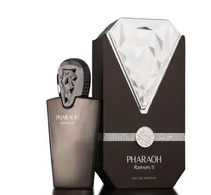 Maison Des Parfums Pharaoh Ramses II EDP Perfume 80ML - Arabian Fragrance Citrus Musk Amber Earthy Woody Scent Top Notes Cypress Insence Labdanum Benzoin Heart Notes Amber Guaiacwood Elemi Base Notes Vetiver Sandalwood Musk Cedarwood
