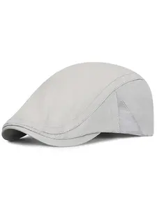 Newsboy Hats for Men Flat Cap Casual Adjustable Breathable Irish Cabbie Ivy Driving Hunting Hat