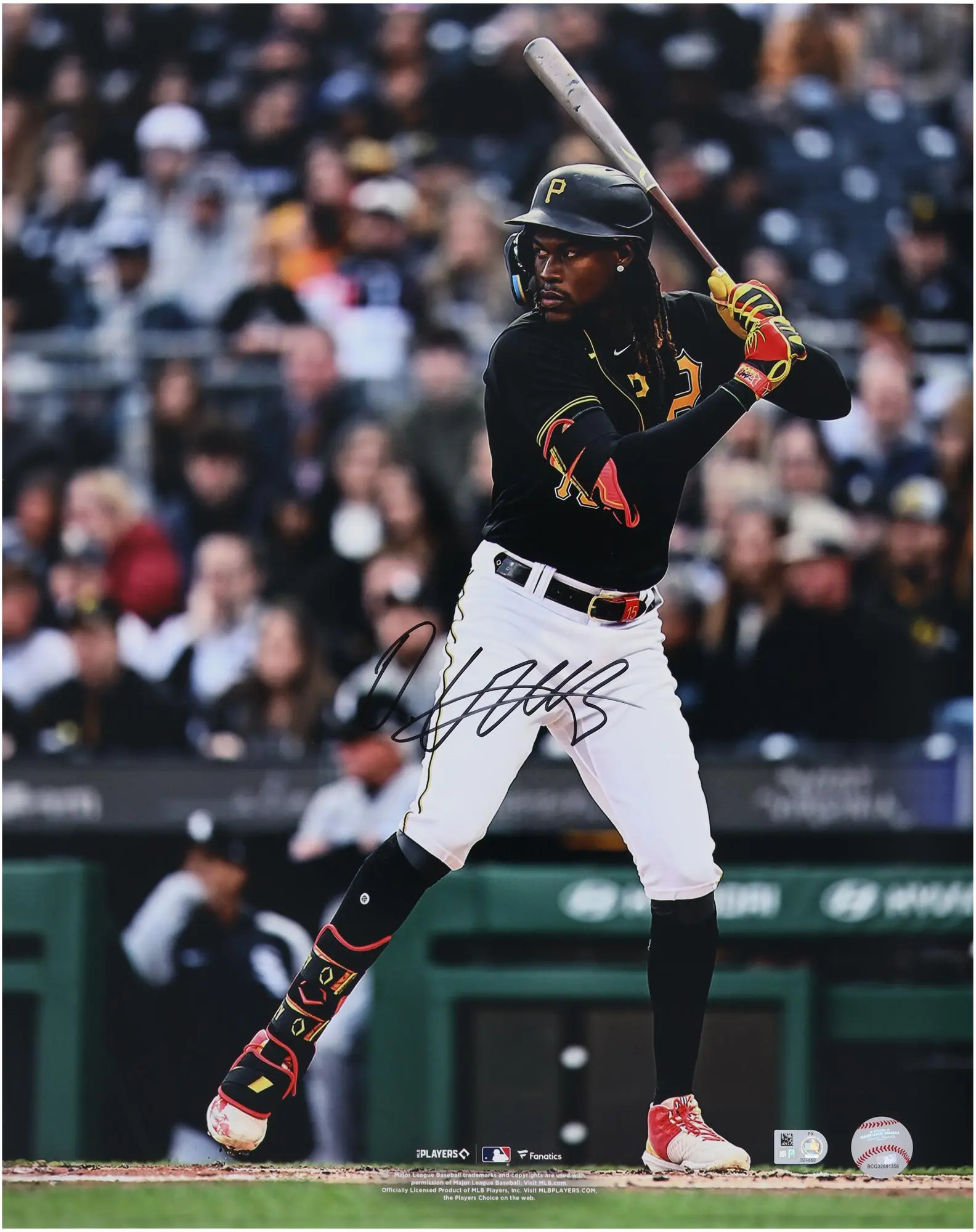 Oneil Cruz Pittsburgh Pirates Autographed 16" x 20" Stance Photograph - Fanatics Authentic Certified