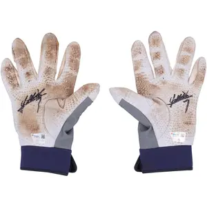Masataka Yoshida Boston Red Sox Autographed Game-Used White and Gray Under Armour Batting Gloves from the 2023 MLB Season - RG13309444-45 - Fanatics Authentic Certified