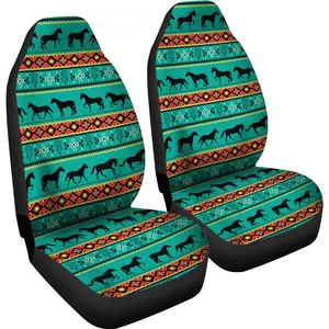 Horse Turquoise Car Seat Covers