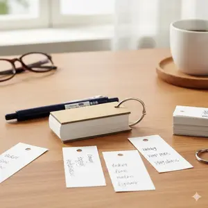 Reusable Eco-Friendly Notepad: Tear-Resistant Anti-Curl Design, Portable Meeting Notebook. Loose-Leaf Diary & Writing Tool for Work, Study, Journaling. Single/Double Sets, Multi-Scene Memo Pad.