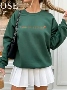 i am an autumn ~ Embroidered Unisex Crewneck Sweatshirt Stitched in the USA