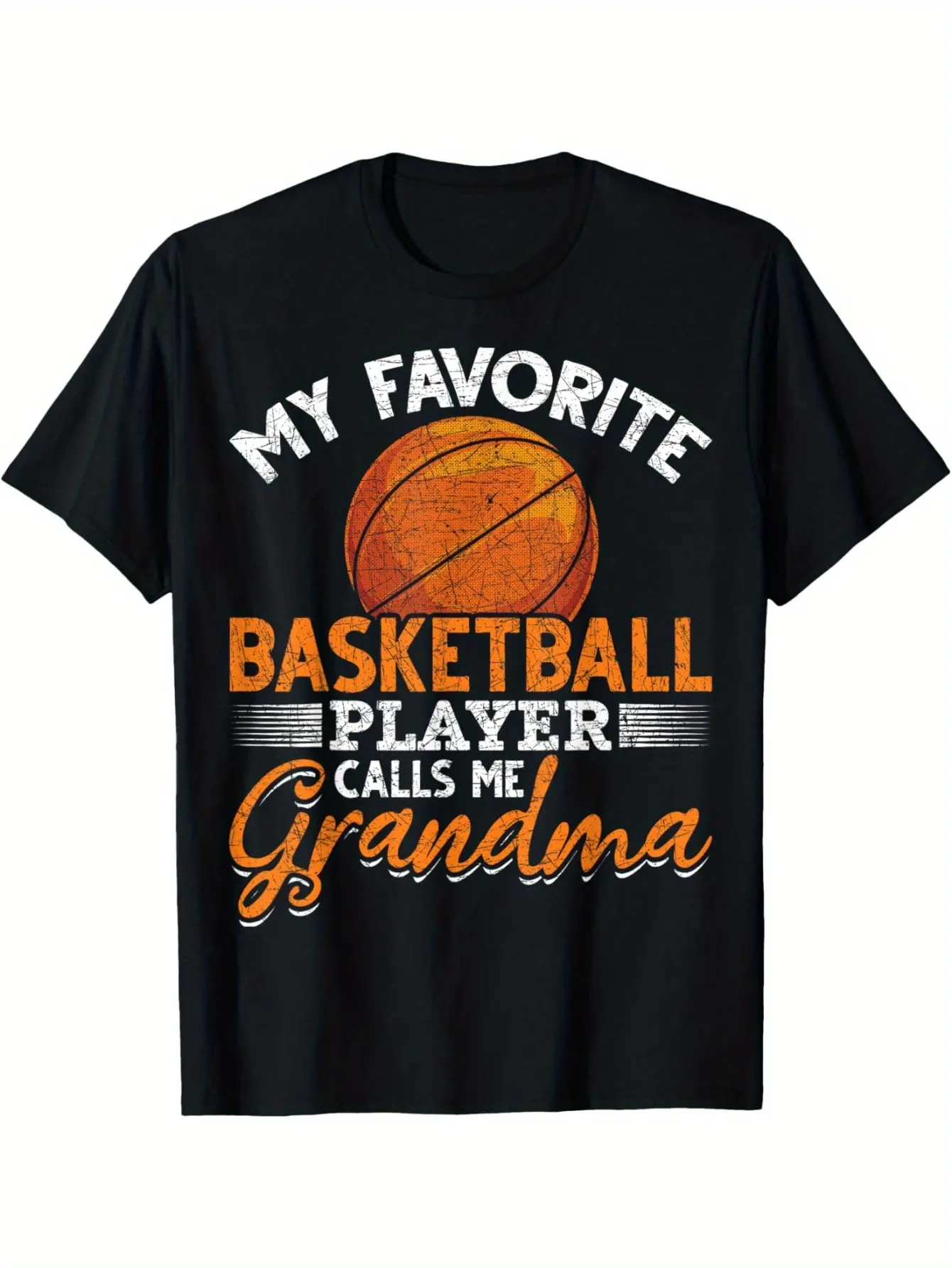 My Favorite Basketball Player Calls Me Grandma Basketball T-Shirt 180g