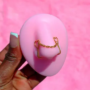 Fake Heart Nose Chain