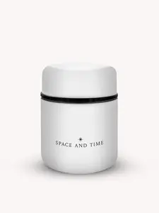 Space & Time Stainless Steel Canister - Food-Grade Airtight Lid for Matcha Coffee Chai & Powdered Blends - Minimal Design for Everyday Use