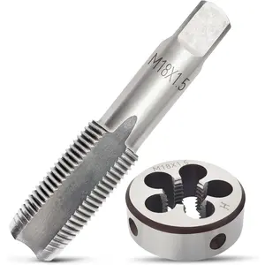 M18X1.5 Tap and  Set, Metric Right Hand M18 x 1.5 Tap  Set, M18x 1.5mm High-Speed Steel Thread Milling Tap and  Suitable for Various Metals