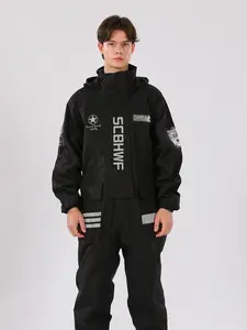 Adult Waterproof Raincoat, Breathable Fishing & Cycling Jacket, Sporty Style Zipper Closure, Loose-Fit Design for All Weather Protection, Outdoor Jacket, Waterproof Windproof Outerwear