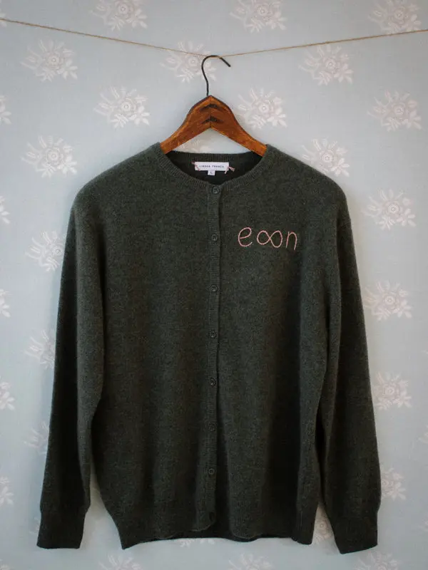 Custom Initial Forever Cardigan
