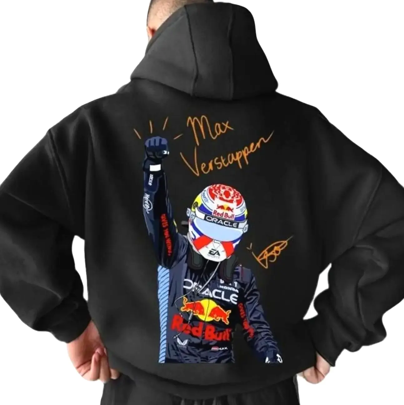 Max #Verstappen Back Print Motorsport Racing Hoodie, 90s Car Shirt Menswear Top, Unisex Graphic Tee, Sweatshirt, T-shirt, Trendy Best Gift