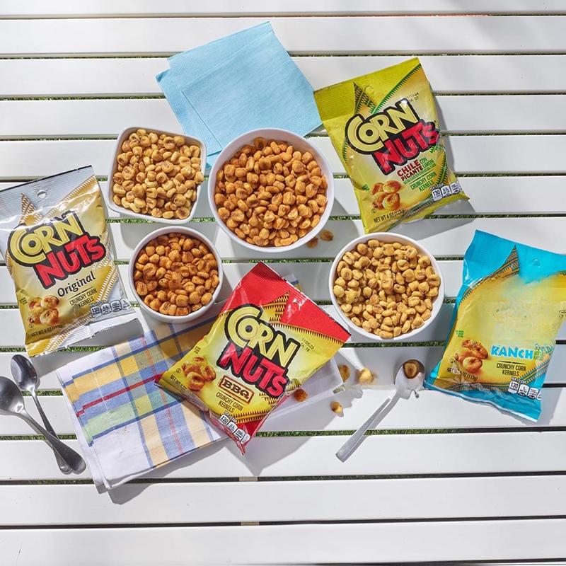 Corn Nuts Ranch Flavored Crunchy Corn Kernels 4oz Snack Box Variety Packs for Adults Pack of 12 Kosher Friendly Snacks