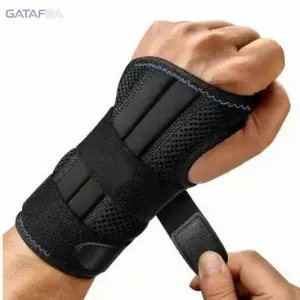 Steel Plate Support Wrist Brace, Removable Splint Wrist Stabilizer, Breathable Compression Wrist Wrap, Adjustable Fixed Wrist Strap for Sprain Relief, Tendon Sheath Protection Ideal for Sports Fitness, Gym Workout, Injury Recovery and Daily Joint Care