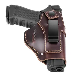 Taurus G2C G3 G3C Holster, IWB Leather Holster Fits Glock 17 19 43X/M&P 9mm .40 Shield/Sig P365 P220 Concealed Carry Gun Holster for Right Hand Use, Adjustable Retention for More Size Pistols