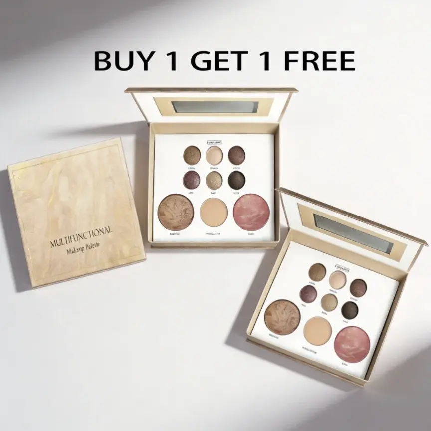 BUY 1, GET 1 FREE!Makeup Palette Multi-Use Cosmetic Set, including Highlighter, Eyeshadow, Contour and Blush.Suitable for Any Makeup Look & Zodiac Theme.Bronze Eyeshadow Powder, Cool Toned Bronzer, Classic Daily Makeup Palette
