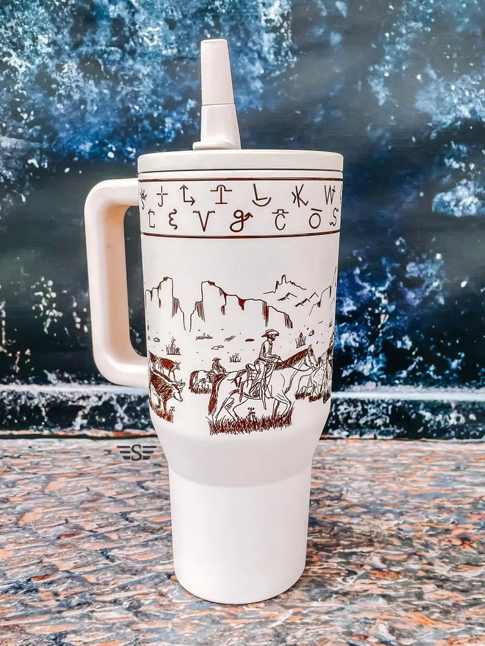 Cattle Drive 32oz Flip Top WashEasy™ Lid Tumbler