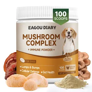 Mushroom Powder for Dogs - Turkey Tail Mushroom for Dogs - For Lumps & Bumps, Immunity, Respiratory, Digestion & Cellular Health, Organic Mushrooms Supplement for Dog,100g Powder