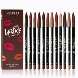 12-Piece Long-Lasting Matte Lip Liner Set | Rich ShadesforFlawless Lips Matte Long Lasting Lip Liner SetEveningEyeliner Gift Gloss Lipstick Makeup Smooth Liplinerlip linereyeliner freckle pen eyeliner Lightweight DailyCosmetic Glossy