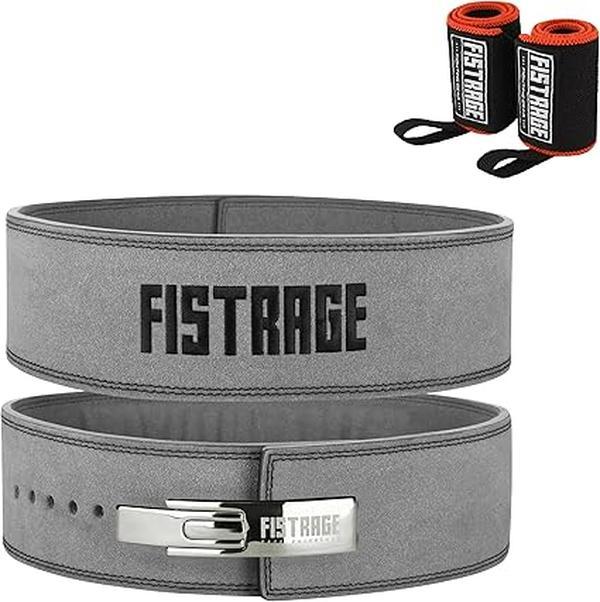 Powerlifting Weight Lifting Lever Buckle Leather Belt for Heavy Lifting, Strength Training & Powerlifting. Perfect for Gym Gear, Workout, Training, Muscle Gain, Squats, Deadlifts, Strength Goals, Bodybuilding, Crossfit, and Weightlifting.