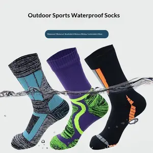 Waterproof Mid-Calf Ski Socks, Breathable Warm Outdoor Socks for Men and Women, Ideal for Cycling Camping Hiking Water Activities