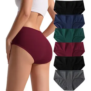Cotton Hipster Panties Women: 6-Pack Soft Full Coverage Mid Rise Underwear for Everyday Comfort