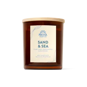 Sand & Sea Candle | Clary Sage, Sandalwood & Rockrose Scented Candle