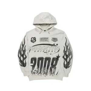 Amos Heather Grey Graphic Hoodie