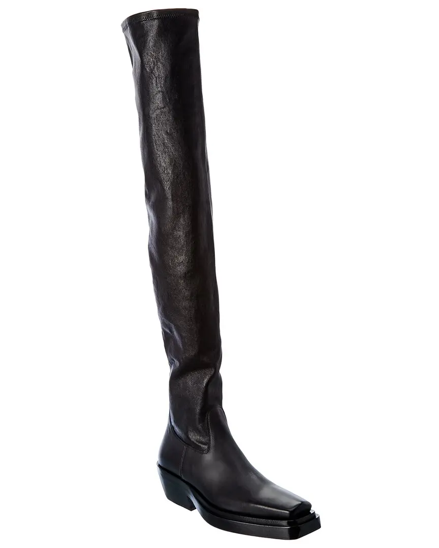 Bottega Veneta The Lean Leather Over-The-Knee Boot