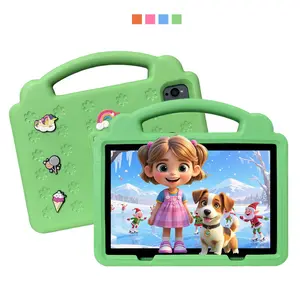 10.1 inch Screen Android Tablet with SIM Calling, Parental Control, Holiday Gift Idea Designed for learning and gaming, it features parental controls, dual cameras, a shock-resistant case, perfect for education and play
