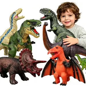 6-piece Jumbo Dinosaur set of large soft toys, very suitable for dinosaur lovers-dinosaur party gifts, birthday gifts
