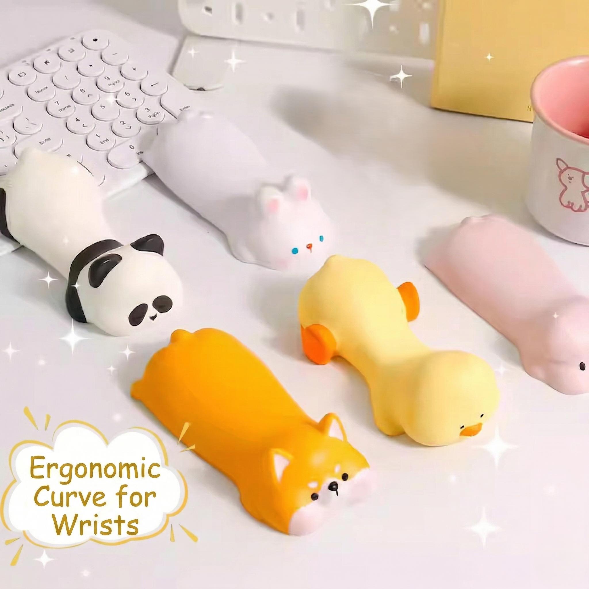 Cute Cartoon Stress Relief Cartoon Mouse Pad Wrist Rest Toy Soft Memory Foam Hand Pillow Desk Decor Fidget Toy For Office Gaming Relaxation