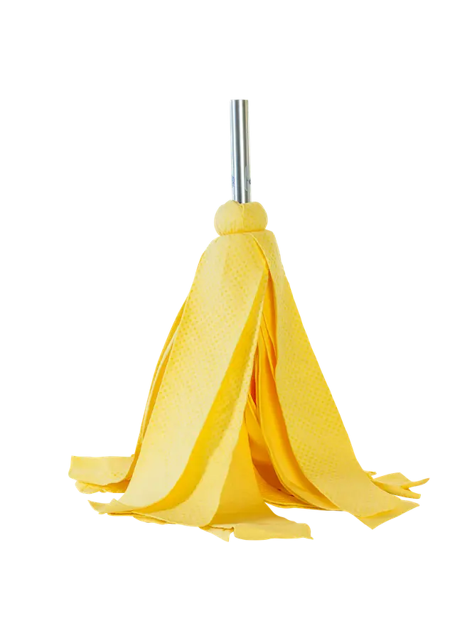 TD Snap-On Chamois Mop - High-Absorption Drying Mop with Snap-On Head Attachment, Single Material, Ideal for Limited Storage Space