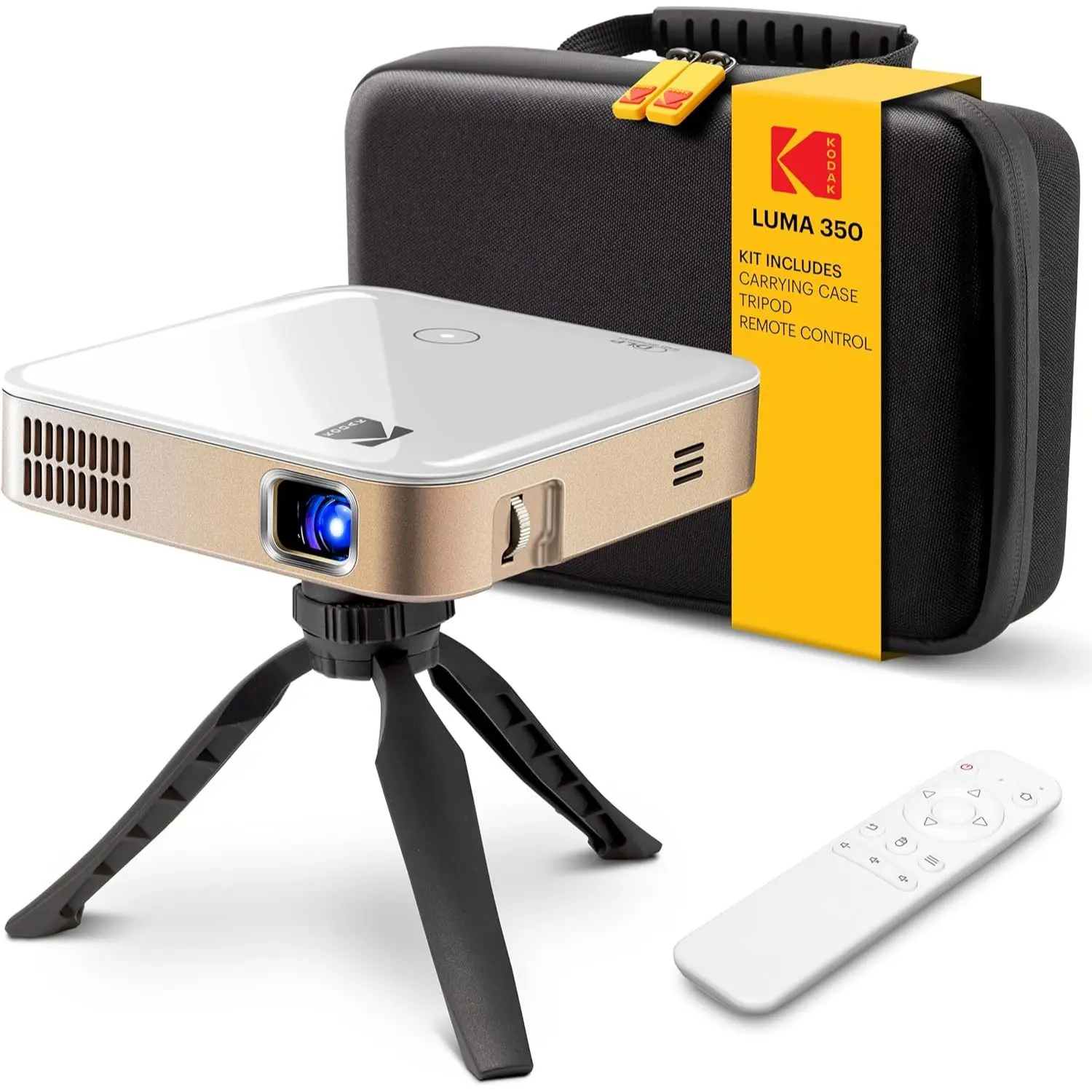 Kodak Luma 350 Smart Projector, Portable Pico Projector with Carrying Case, Tripod & Remote Kodak Luma 350 Smart Projector, Portable Pico Projector with Carrying Case, Tripod & Remote