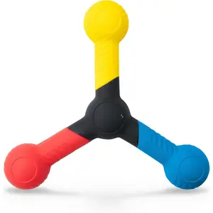 Reactive Catch Trainer - Ergonomic PU Foam Baseball & Basketball Speed Training Sports Equipment - 4-Color, 3-Pointed Design Improves Focus, Hand-Eye Coordination - App & Online Training Videos