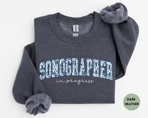 Sonographer Sweatshirt – Floral Sonography Student Crewneck, Graduation Gift