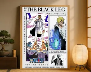 Sanji The Black Leg Poster, Anime Transformation Art, Fiery Manga Wall Decor, Gift For Fans