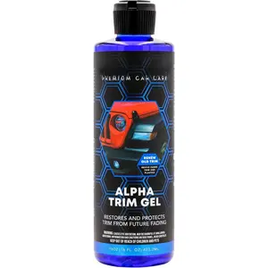 Alpha Trim Gel - Plastic Restorer - Easy To Use Trim Coat for  - Restores  Appearance - Long Lasting Shine - Auto Detailing Supplies - 16 Fl Oz   Care