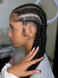 DOSAY 20 Inch Short Synthetic Full Lace Braided Wigs for Black Women Jumbo Knotless Box Braids Lace Front Wig Faux Locs Braiding Hair Wig