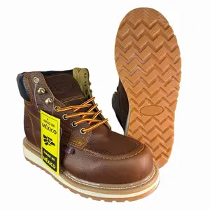 Work Boots Roble Lace Moc Toe Oil Slip Resistant Heavy Duty Boot/ Made in Mexico Bota de Trabajo EST. 420