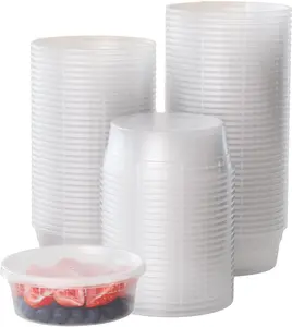 8 Oz. Deli Containers With Lids 24 Count