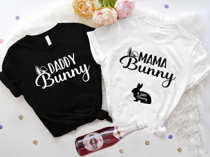 Bunny Family T-shirt, Mama Bunny Shirt, Daddy Bunny Tee, Easter Pregnancy Announcement Shirt, Easter Maternity Tee, Easter Expecting Mom T-shirt