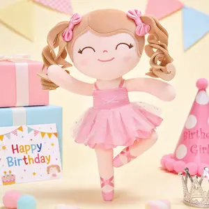 Gloveleya Ballerina Doll My First Recital Gift for Girls Soft Plush Ballet Princess Toy Perfect Performance Award & Keepsake for Little Dancers Cuddle Stuffed Animal for Toddlers 0-6 Years