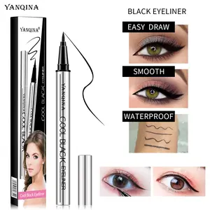 [YANQINA] Long-lasting eyeliner - 24HR Waterproof Quick-drying Intense Black Eyeliner Ultra-Fine Tip Smudge-proof Long-Lasting Formula