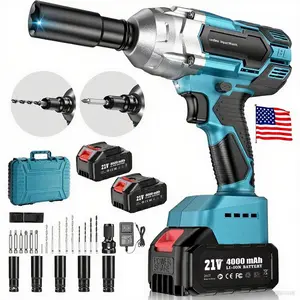 Safe Impact Wrench 3-in-1 Cordless Set with Tool Case 10 Screws & Accessories for DIY Home Car Maintenance High-Quality Materials & Powerful Motor