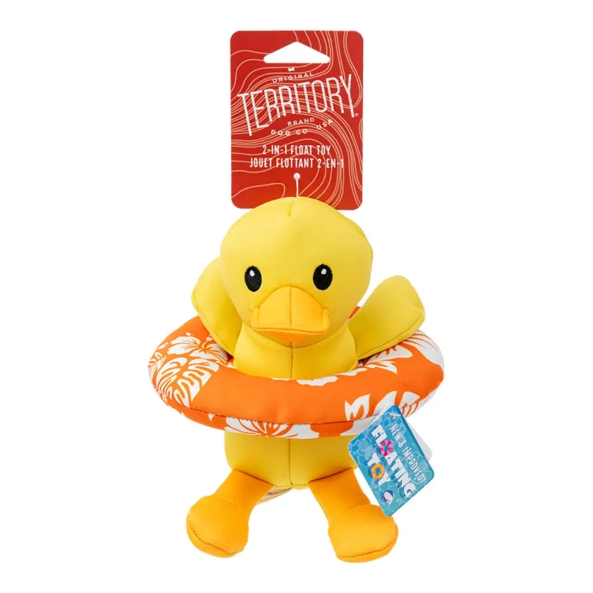 Territory 22266183730 Buoyant Fun Dog Float Toy, 9 in. Floating Duck for Canine Water Play