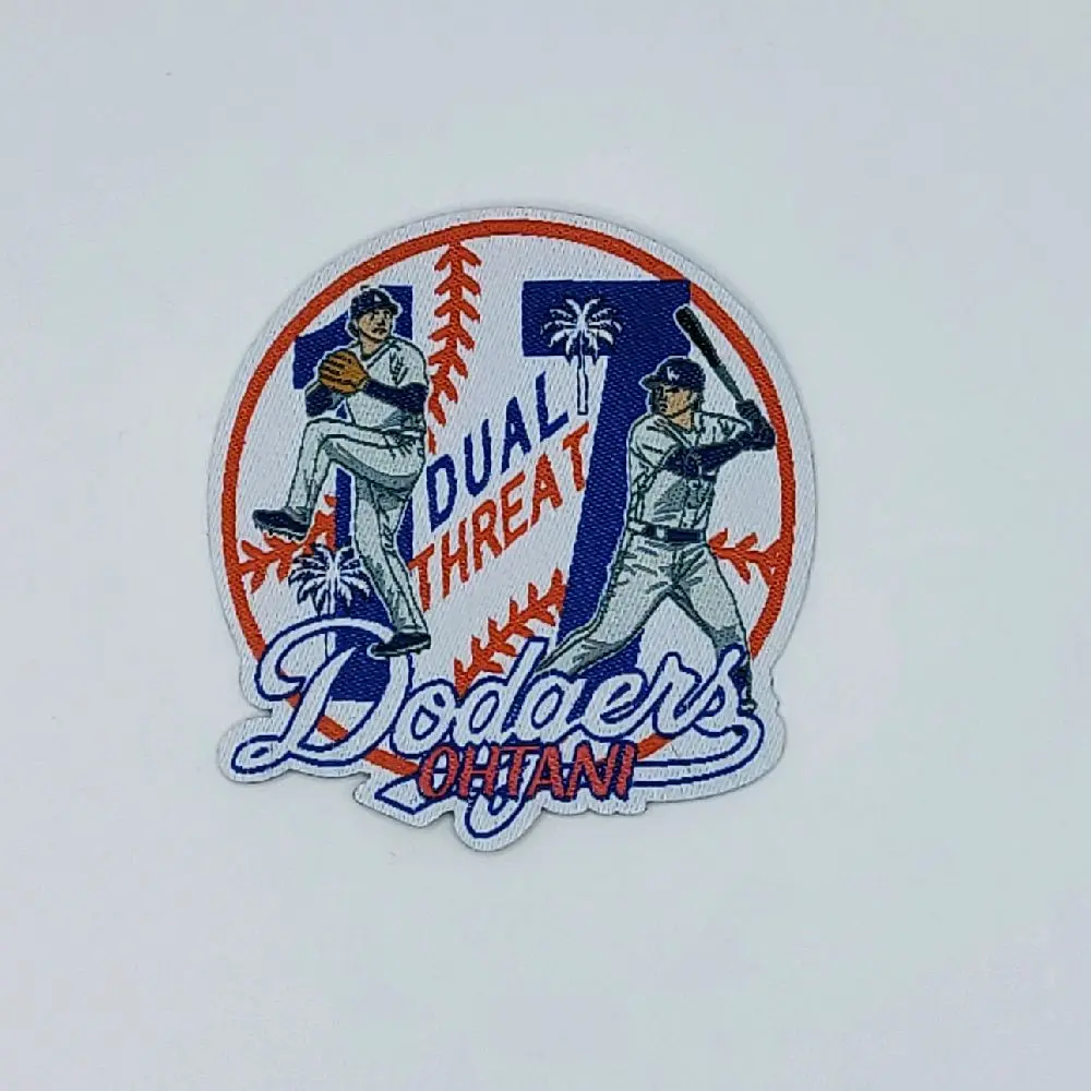 Ohtani DualThreat Woven Iron-on Patch 2.75"