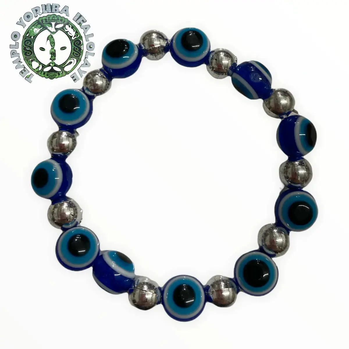 Fashion blue evil eye bead bracelet