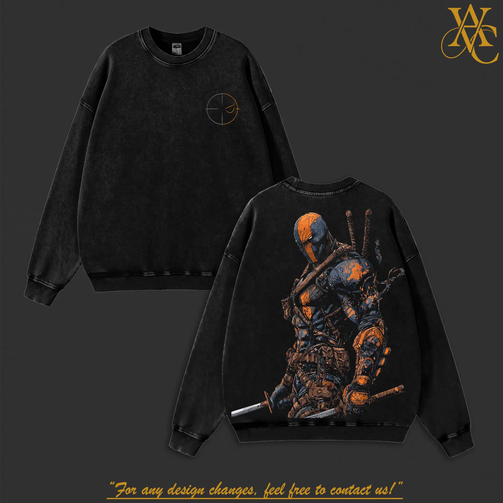 Retro Comic Professional Veteran Deathstroke The Terminator Graphic Cotton Shirt & Sweatshirt – King of the Tactical Soldier Supervillain T-Shirt Hoodie Sweatshirt, Vintage Washed Streetwear, Comic Villain Tee for Fans, Deathstroke Limited Edition Apparel